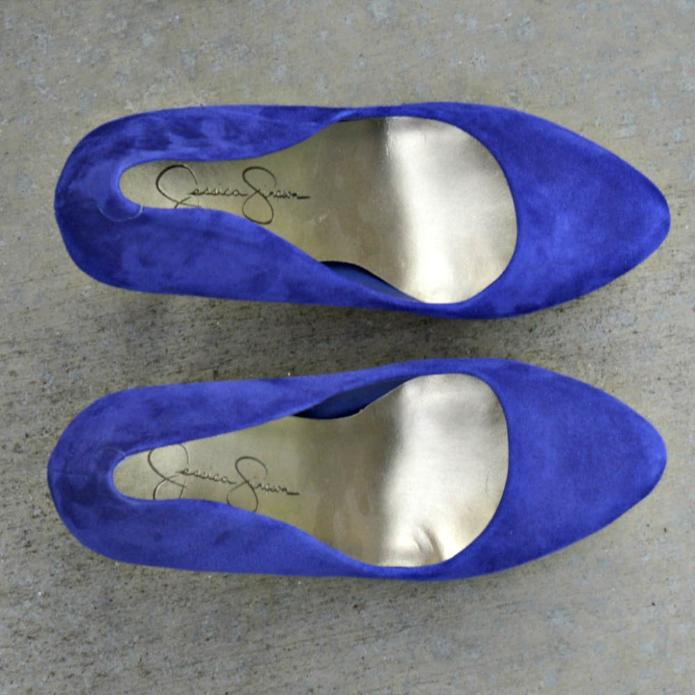 Jessica Simpson Jasmint heels in Americana blue - Picture 5 of 7